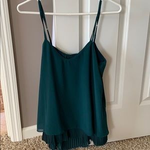 White House Black Market Pleated Layered Cami